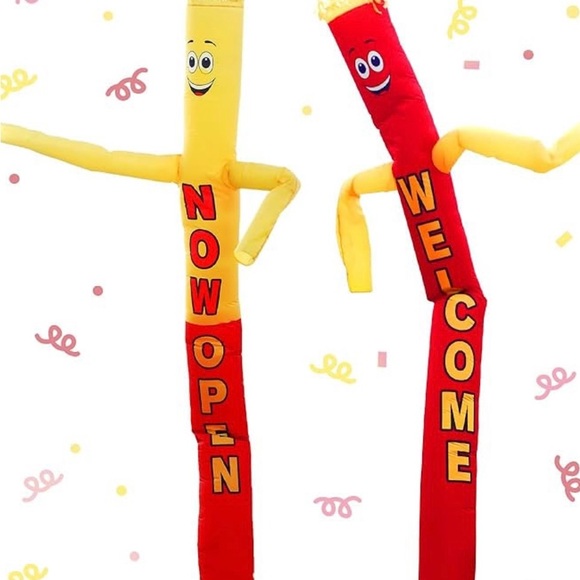 2 Piece 20Feet Inflatable Tube Man,Now Open - Picture 6 of 8
